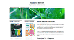 Desktop Screenshot of manerasde.com